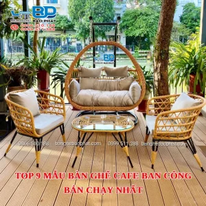 Top 9 mẫu bàn ghế cafe ban công bán chạy nhất [timect]