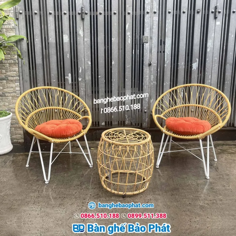 Bàn ghế cafe ban công nhỏ đẹp BGBCBP007