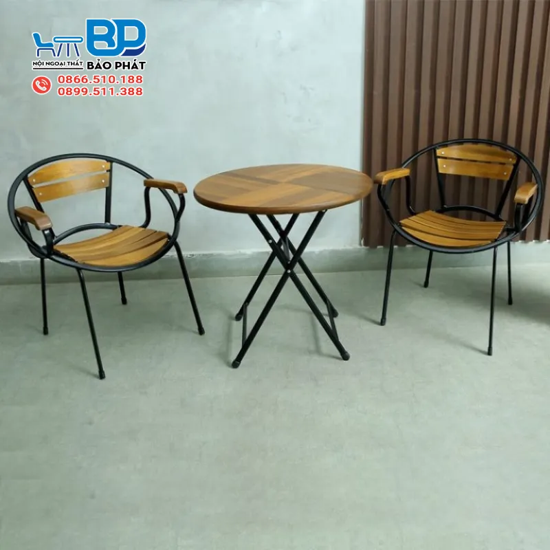 Bàn ghế Fansipan mini dạng tròn