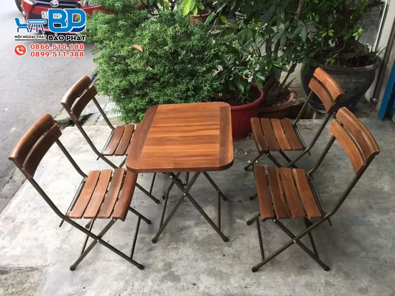 Bàn ghế Fansipan ngoài trời giá rẻ