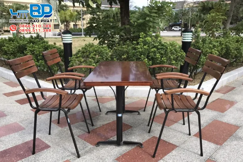 Bàn ghế Fansipan sử dụng trong các khu nghỉ dưỡng