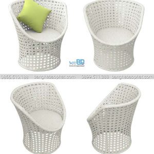 Bàn ghế nhựa giả mây ban công BGNGMBP070