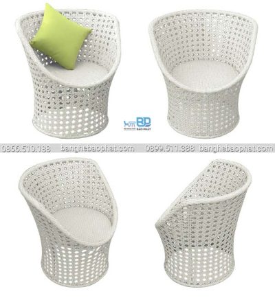 Bàn ghế nhựa giả mây ban công BGNGMBP070