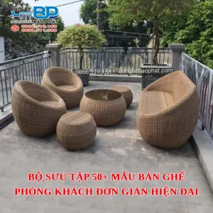 Bộ sưu tập 50+ mẫu bàn ghế phòng khách đơn giản hiện đại