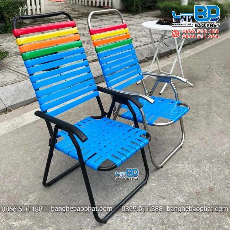 Bàn ghế xếp cafe thanh lý dây nhựa giá rẻ