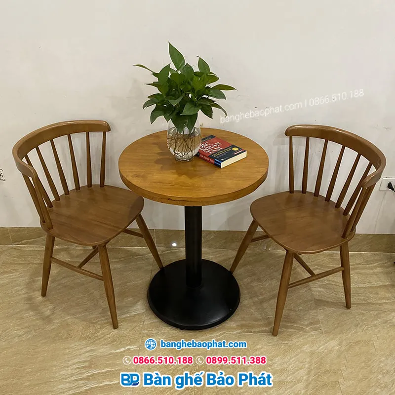 Bộ bàn ghế uống trà bằng gỗ BGTSBP007