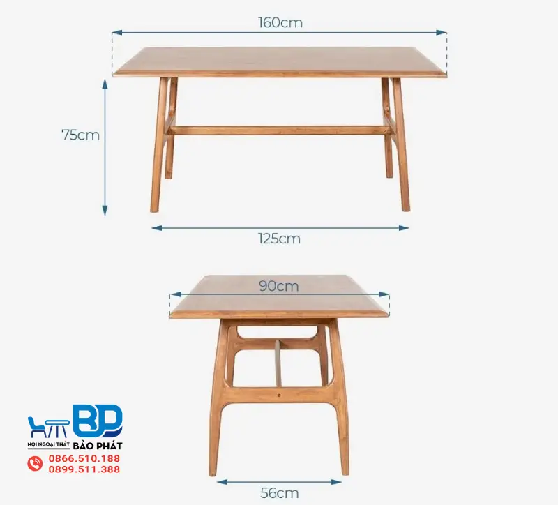 Kích Thước Bàn Ăn Theo Phong Thủy "Chuẩn" Lỗ Ban 8 Chiều cao bàn ăn nên dao động trong khoảng 75cm đến 80cm