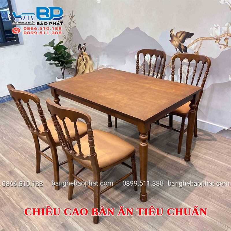 Chiều Cao Bàn Ăn Tiêu Chuẩn Là Bao Nhiêu? 5 Chiều cao bàn ăn tiêu chuẩn
