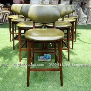 Ghế bar gỗ nệm PLC 14 Ghế bar gỗ nệm PLC