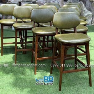 Ghế bar gỗ nệm PLC 16 Ghế bar gỗ nệm PLC