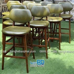 Ghế bar gỗ nệm PLC 17 Ghế bar gỗ nệm PLC