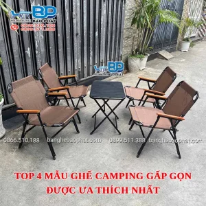 Top 4 mẫu ghế camping gấp gọn được ưa thích nhất [timect]