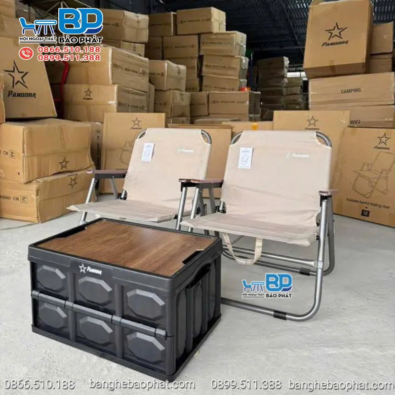 Ghế camping thanh lý khung nhôm xếp gọn