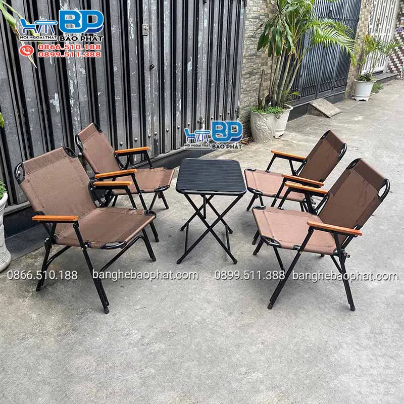 Ghế camping thanh lý khung sắt lưới textilene