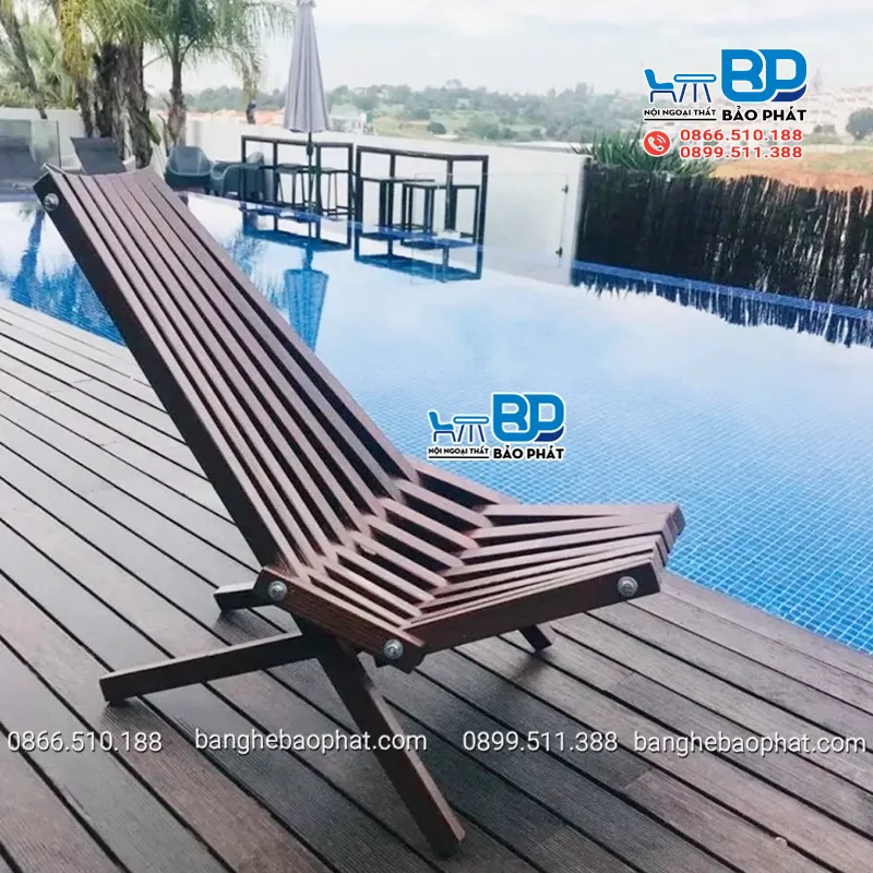 Ghế thư giãn ngoài trời gỗ Tamarak ấn tượng