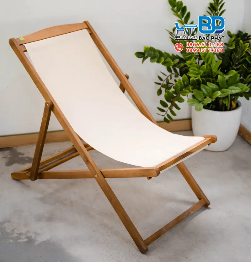 Ghế võng gỗ màu trắng ấn tượng, tinh tế