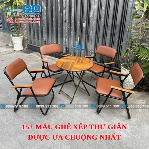 15+ mẫu ghế xếp thư giãn được ưa chuộng nhất [timect]