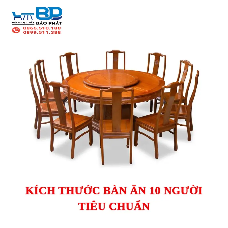 Kích Thước Bàn Ăn 10 Người Tiêu Chuẩn 7 Kích thước bàn ăn 10 người tiêu chuẩn
