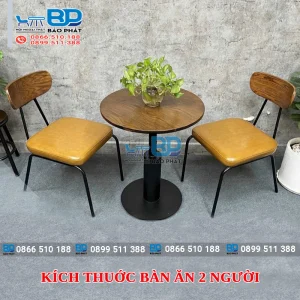 Kích thước bàn ăn 2 người