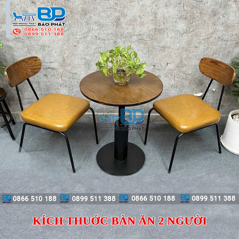 Kích Thước Bàn Ăn 2 Người Phổ Biến Là Bao Nhiêu? 6 Kích thước bàn ăn 2 người