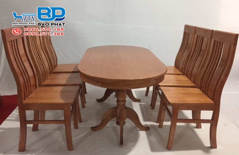 Kích Thước Bàn Ăn 5 Người Tiêu Chuẩn Hiện Nay 9 Kích thước bàn ăn 5 người hình bầu dục