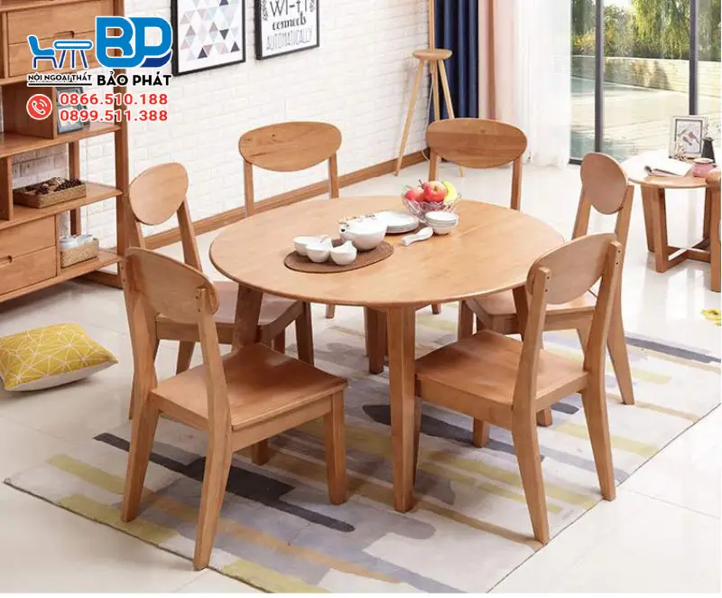 Kích Thước Bàn Ăn 5 Người Tiêu Chuẩn Hiện Nay 8 Kích thước bàn ăn 5 người hình tròn