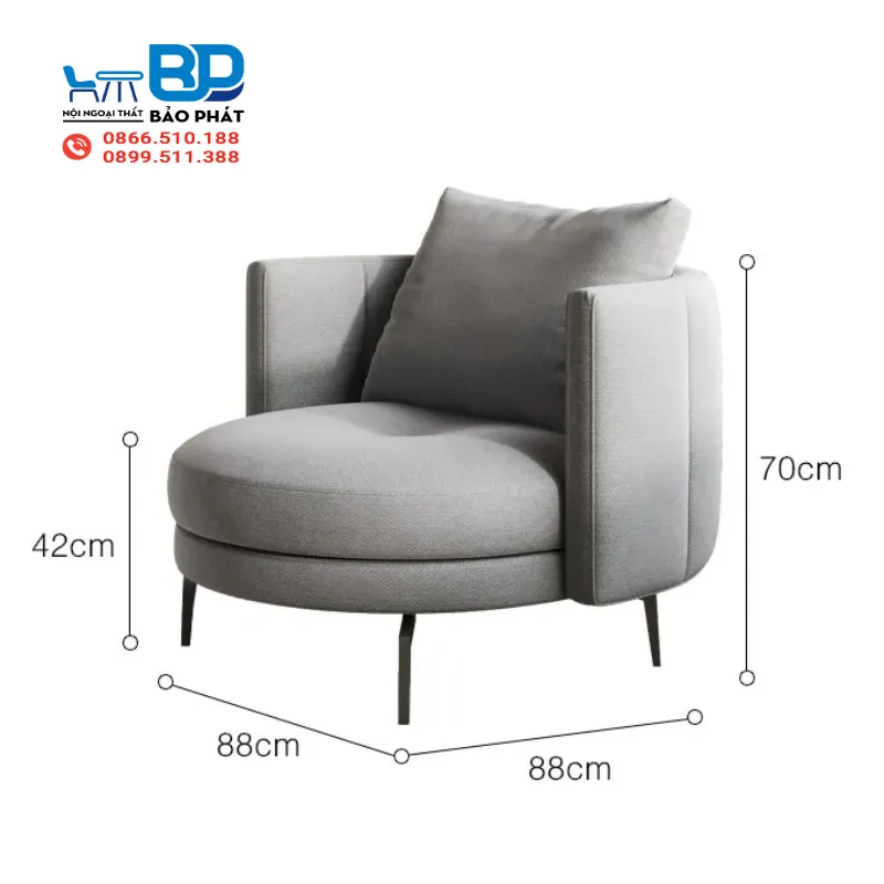 Kích Thước Ghế Sofa Tiêu Chuẩn Theo Từng Loại 11 Kích thước ghế sofa đơn