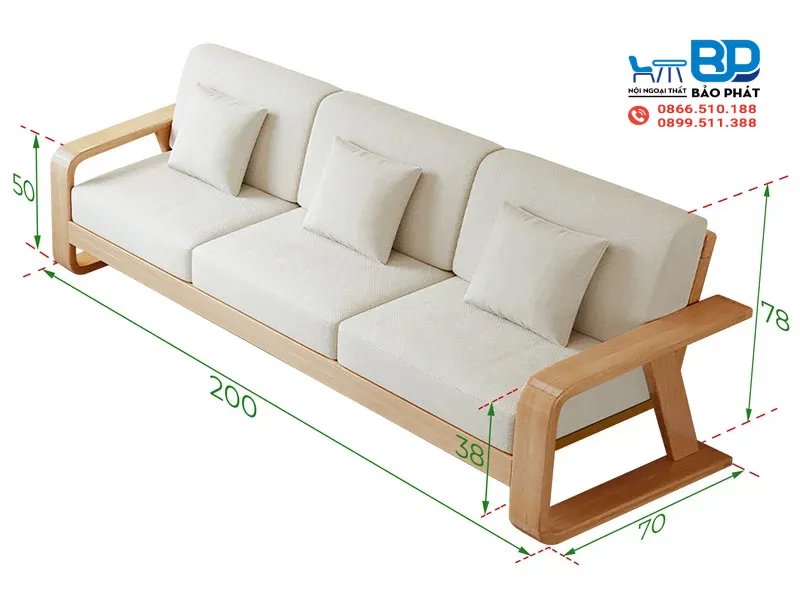 Kích Thước Ghế Sofa Tiêu Chuẩn Theo Từng Loại 15 Kích thước ghế sofa văng