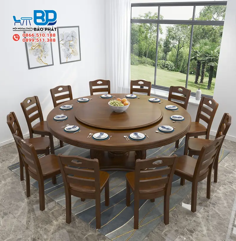 Kích Thước Bàn Ăn 10 Người Tiêu Chuẩn 11 Lựa chọn kích thước bàn ăn 10 người phù hợp với diện tích không gian