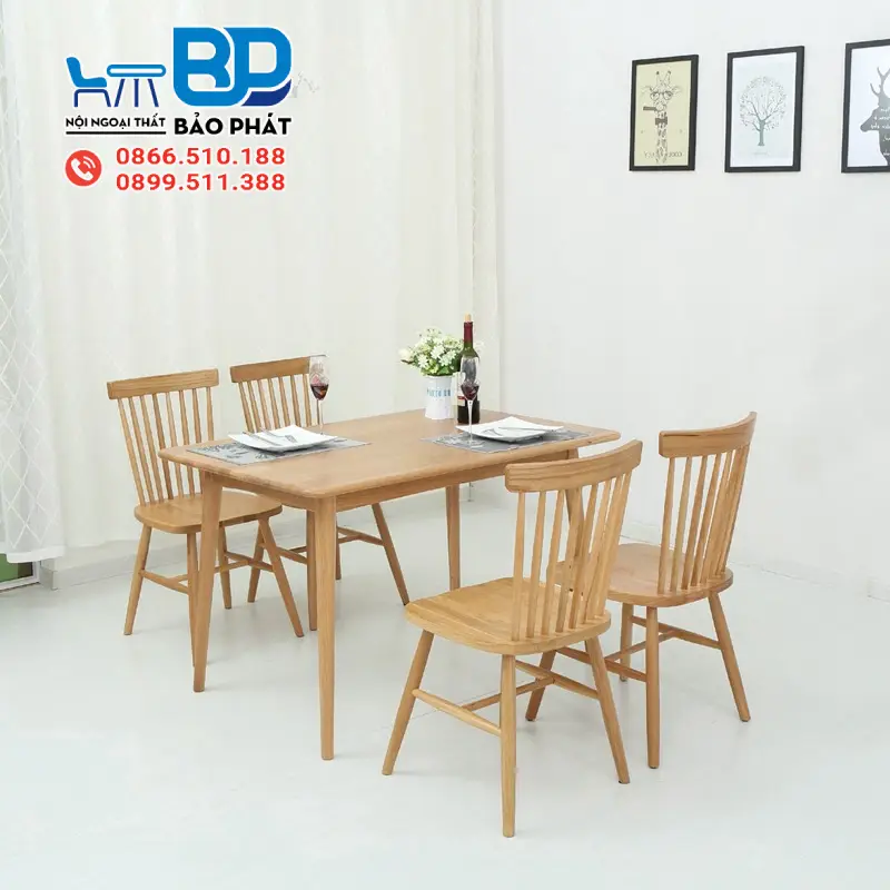 Kích Thước Bàn Ăn Theo Phong Thủy "Chuẩn" Lỗ Ban 10 Nên lựa chọn bàn ăn có màu sắc hài hòa với không gian
