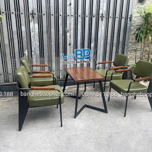 Sofa Quán Cafe Khung Sắt Bộc Nệm Sofa Napa 13 Sofa quán cafe khung sắt bộc nệm Sofa Napa