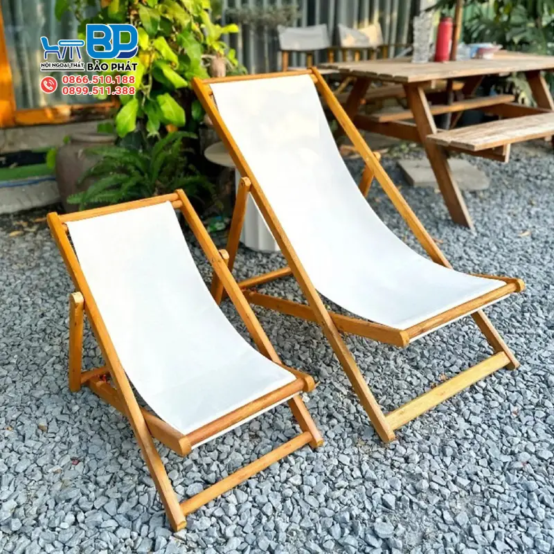 Sử dụng ghế võng gỗ góp phần tăng tính thẩm mỹ cho không gian