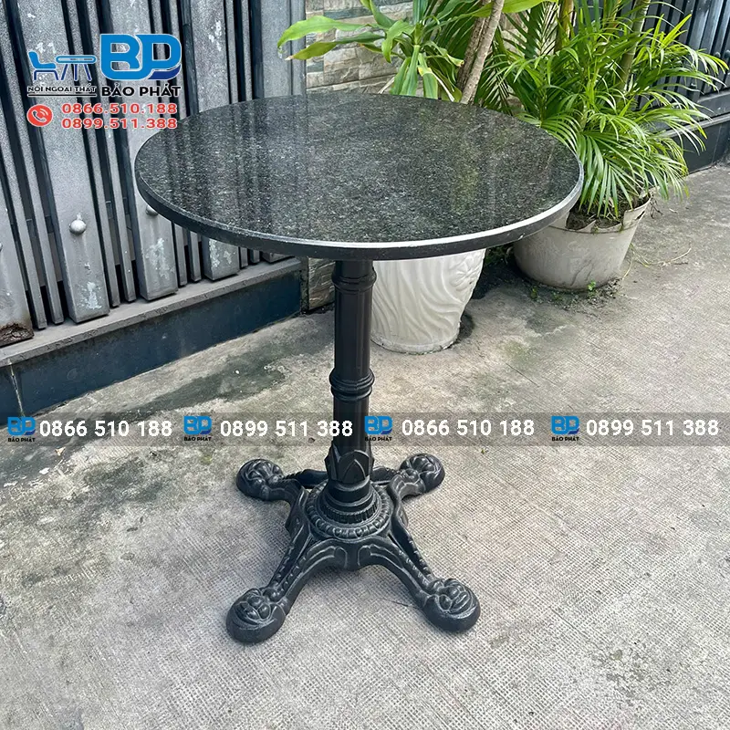 Kích Thước Bàn Cafe Tiêu Chuẩn Phù Hợp Tất Cả Phong Cách 24 Bàn cafe chân đúc mặt đá bền bỉ