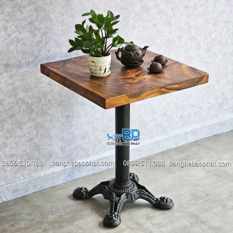 Kích Thước Bàn Cafe Tiêu Chuẩn Phù Hợp Tất Cả Phong Cách 21 Bàn cafe me Tây mặt vuông 60cm