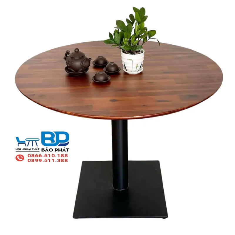 Kích Thước Bàn Cafe Tròn Tiêu Chuẩn Là Bao Nhiêu? 12 Bàn cafe tròn đường kính 100cm