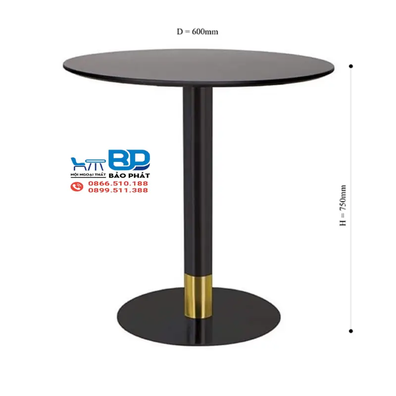 Kích Thước Bàn Cafe Tròn Tiêu Chuẩn Là Bao Nhiêu? 10 Bàn cafe tròn đường kính 60cm