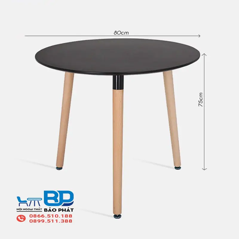 Kích Thước Bàn Cafe Tròn Tiêu Chuẩn Là Bao Nhiêu? 9 Bàn cafe tròn nhỏ gọn, tiết kiệm không gian
