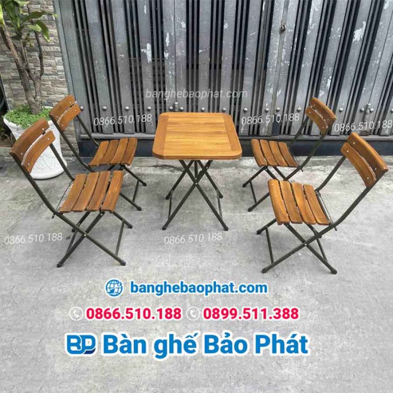 Bộ Bàn Ghế Patio Mini Xếp Gọn 6 Bộ bàn ghế Patio mini xếp gọn bền đẹp và giá tốt