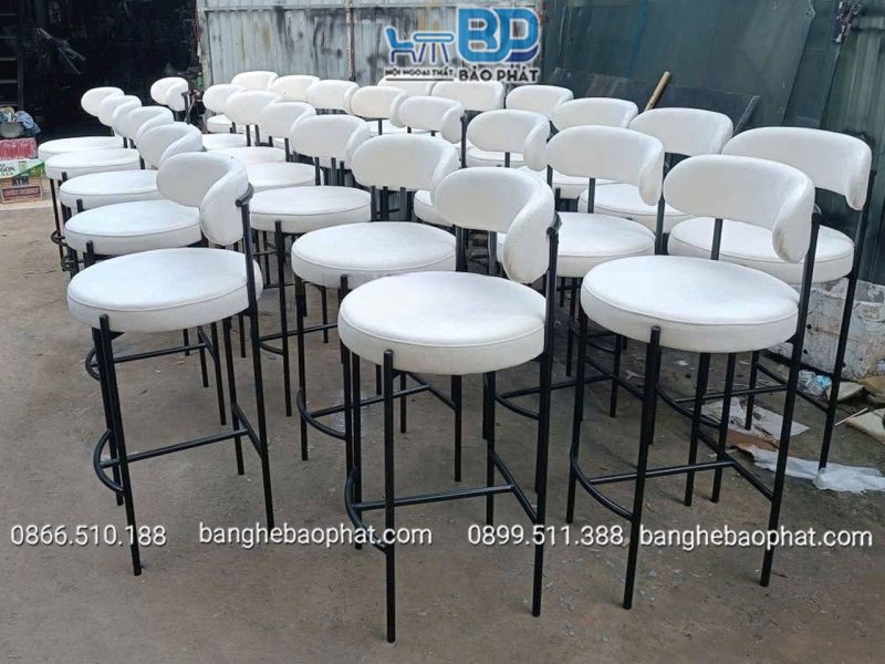 Ghế bar simon sắt nệm 16 Ghế bar simon sắt nệm