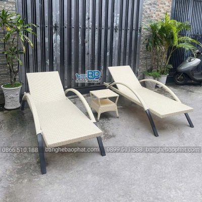 Ghế hồ bơi giả mây GHBBP035