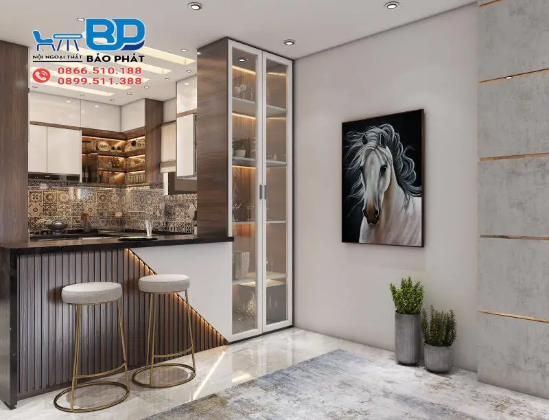 Quầy bar bếp hiện đại