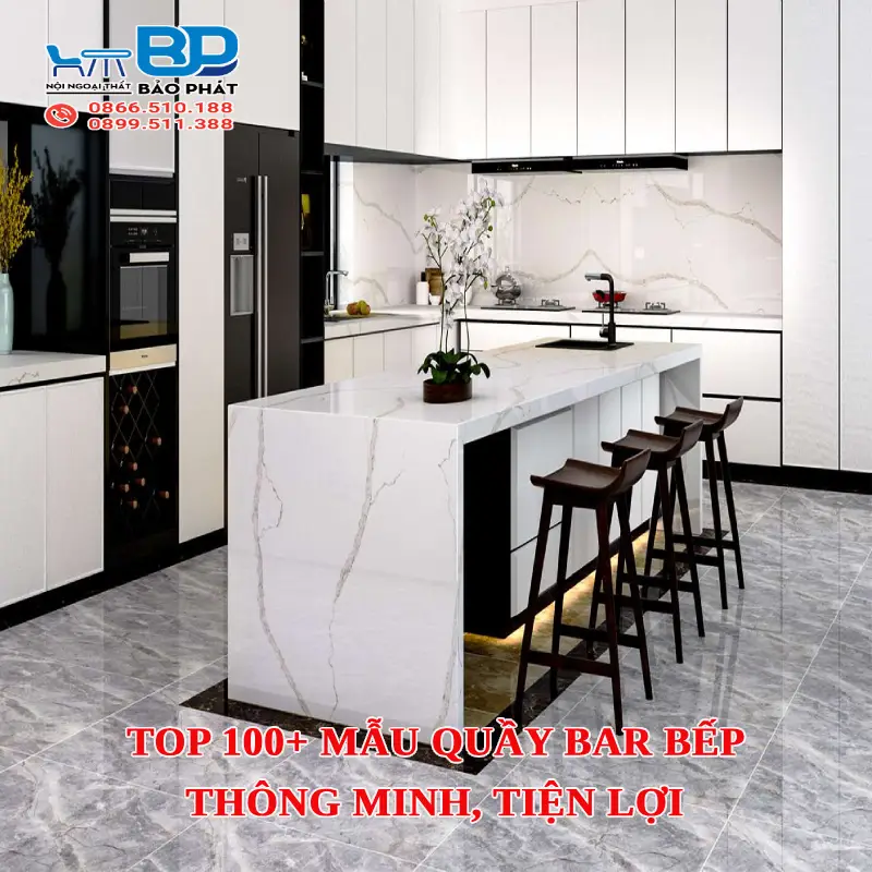 Top 100+ mẫu quầy bar bếp thông minh, tiện lợi [timect]