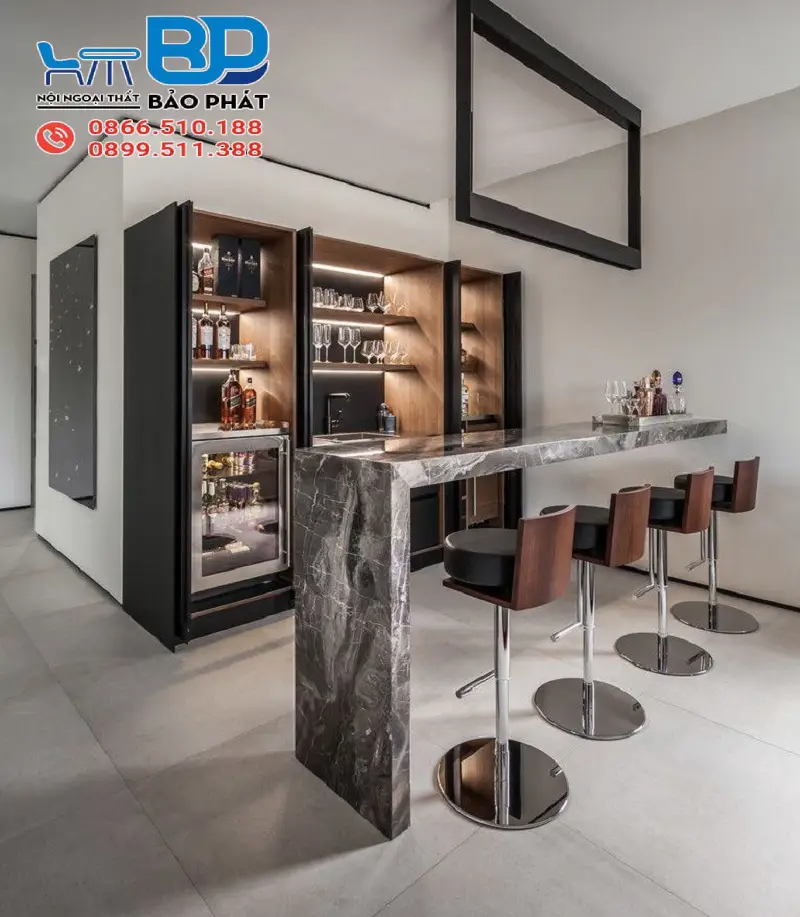 Quầy bar gia đình sang trọng, tiện lợi