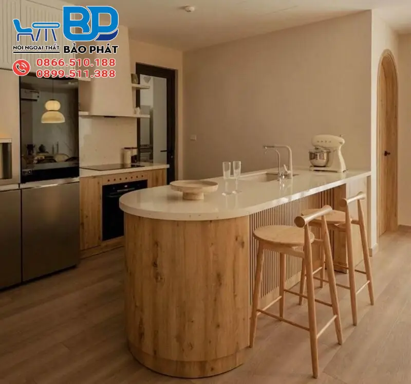 Quầy bar gỗ tự nhiên