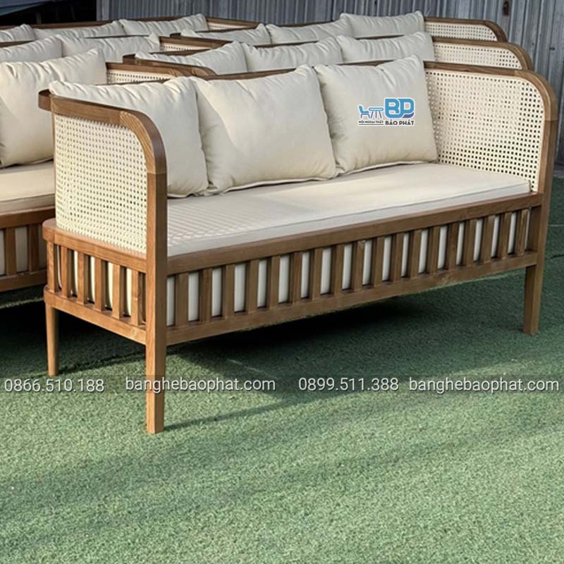 Sofa Gỗ Hiện Đại Lưng Mây 7 Ưu điểm vượt trội của ghế sofa gỗ hiện đại lưng mây