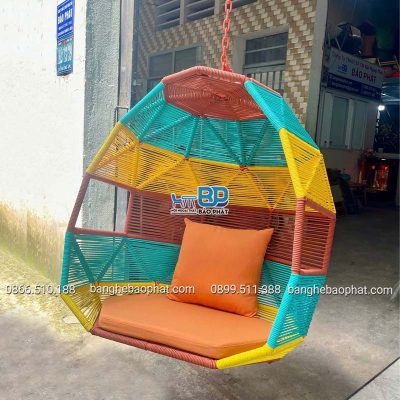 Xích đu dây dù hình kim cương