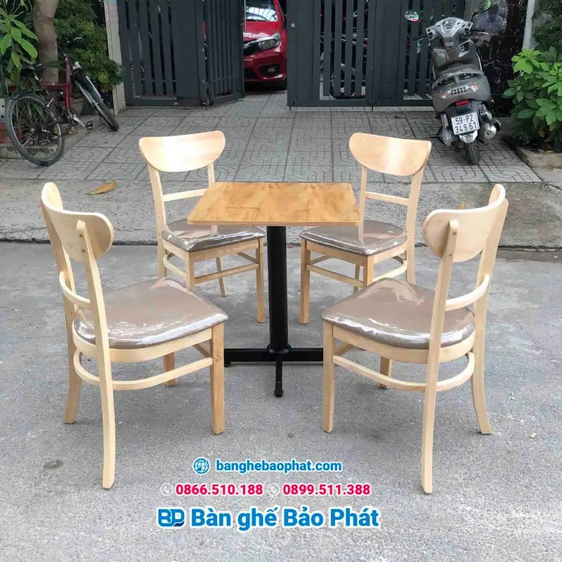 Phân Biệt Bàn Ghế Cafe Gỗ Tự Nhiên Và Gỗ Công Nghiệp 10 Bàn ghế cafe gỗ công nghiệp giá rẻ, mẫu mã đa dạng