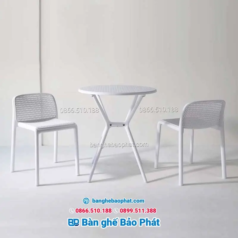 Dịch Vụ Thiết Kế Và Thi Công Bàn Ghế Cafe Theo Yêu Cầu 12 Bàn ghế nhựa cafe cao cấp