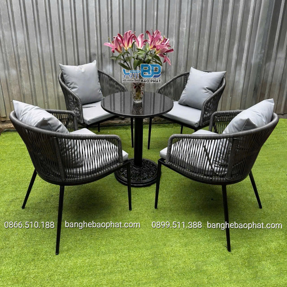 Bàn ghế nhựa giả mây BGNGMBP075 15 Bàn ghế nhựa giả mây BGNGMBP075