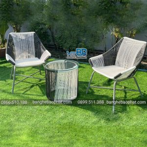 Bộ Bàn Ghế Nhựa Giả Mây Ban Công BGNGMBP072 9 Bàn ghế nhựa giả mây BGNGMBP072